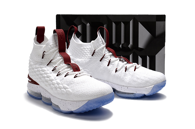 Nike Zoom Lebron XV 15 Men Basketball Shoes Wine Red White GmarShops Zoom Lebron XV 15 Shoes BALDOWSKI D00580 1459 036 Zamsz Cappucino