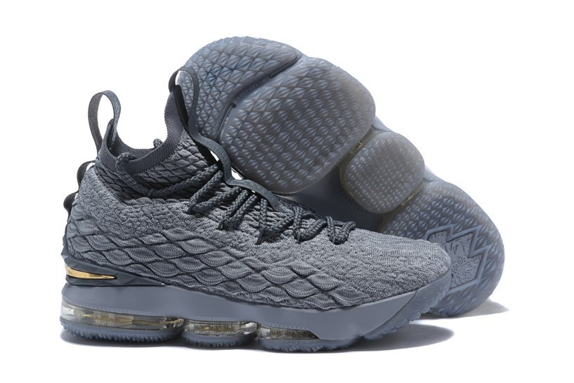 Nike Zoom Lebron XV EP LBJ15 Grey Gold 897649 nike roshe run safari for sell free Zoom Lebron XV 15 GmarShops 005