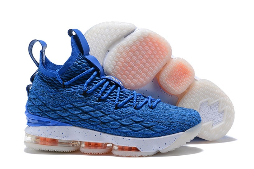 400 Nike Zoom Lebron XV EP LBJ15 Royal Blue Orange AO1754 nike dunk duck olive boots for girls women GmarShops Zoom Lebron XV 15