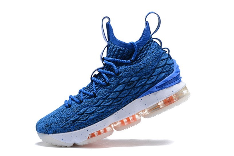 400 Nike Zoom Lebron XV EP LBJ15 Royal Blue Orange AO1754 nike dunk duck olive boots for girls women GmarShops Zoom Lebron XV 15