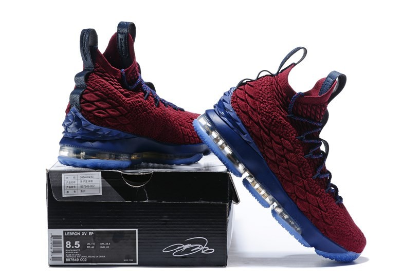 Lebron 15 low red and blue sales