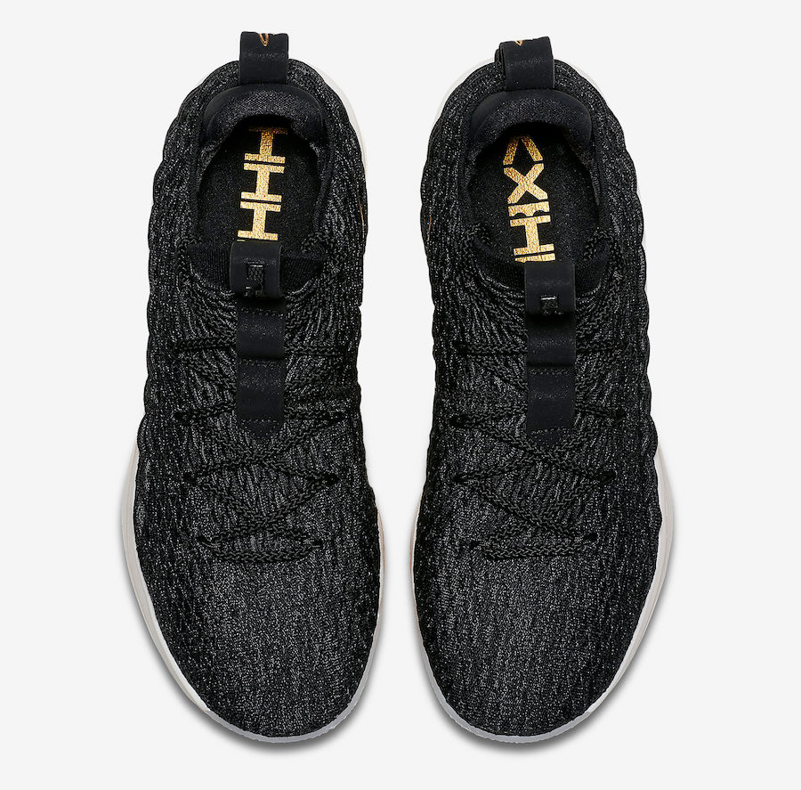 Zoom Lebron XV 15 Low Nike Zoom LeBron 15 Low Metallic Gold Black AO1756 GaleriahitShops 001 Nike Air Jordan 1 Mid White Onyx EU43 US9.5