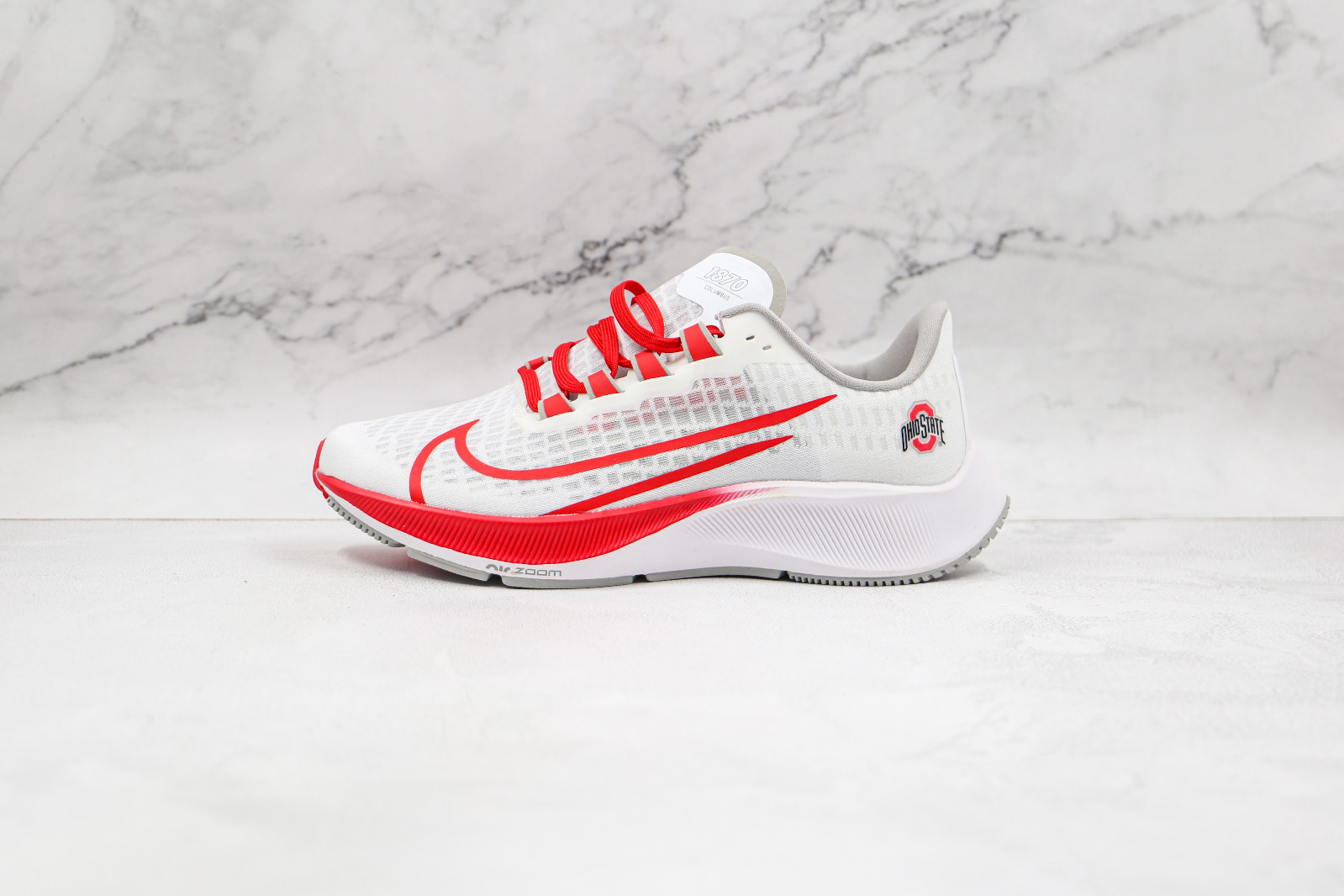 100 - GmarShops - Nike girls nike hoodies on sale on ebay store Ohio State White Pure Platinum University Red CZ5385 - nike air hyperfuse white and gold blue cross