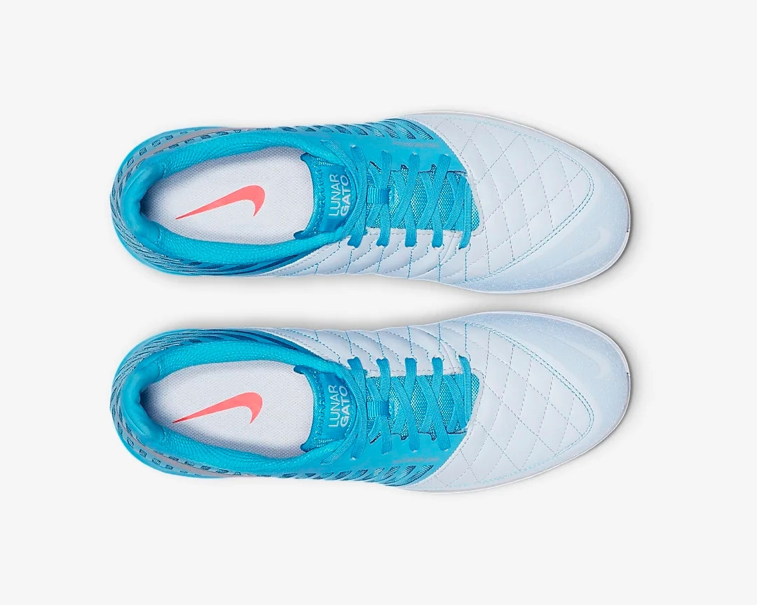 Nike Lunar Gato II IC Half Blue Metallic Blue Fury Shoes 580456 - StclaircomoShops - 404 Five of the Most Deadly Shark-Inspired Sneakers