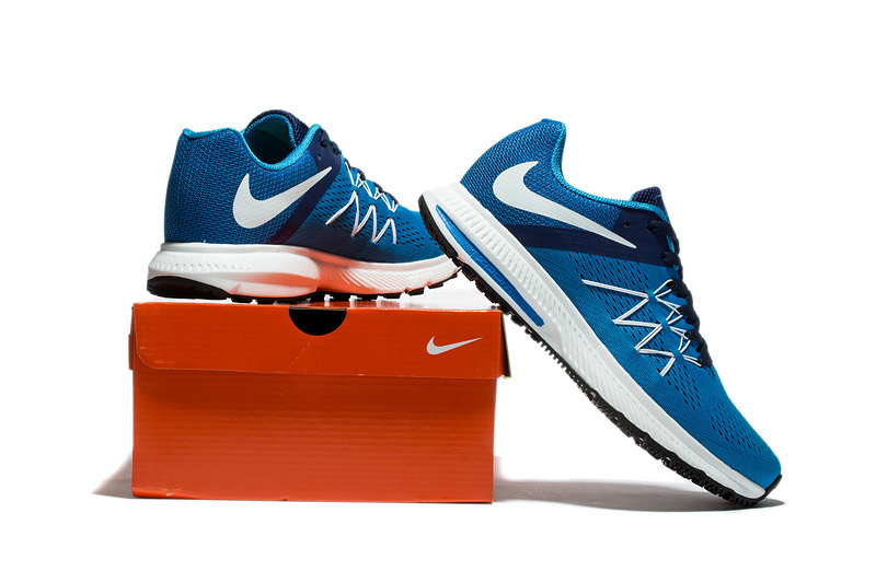 Nike zoom winflo 3 blue running shoes outlet