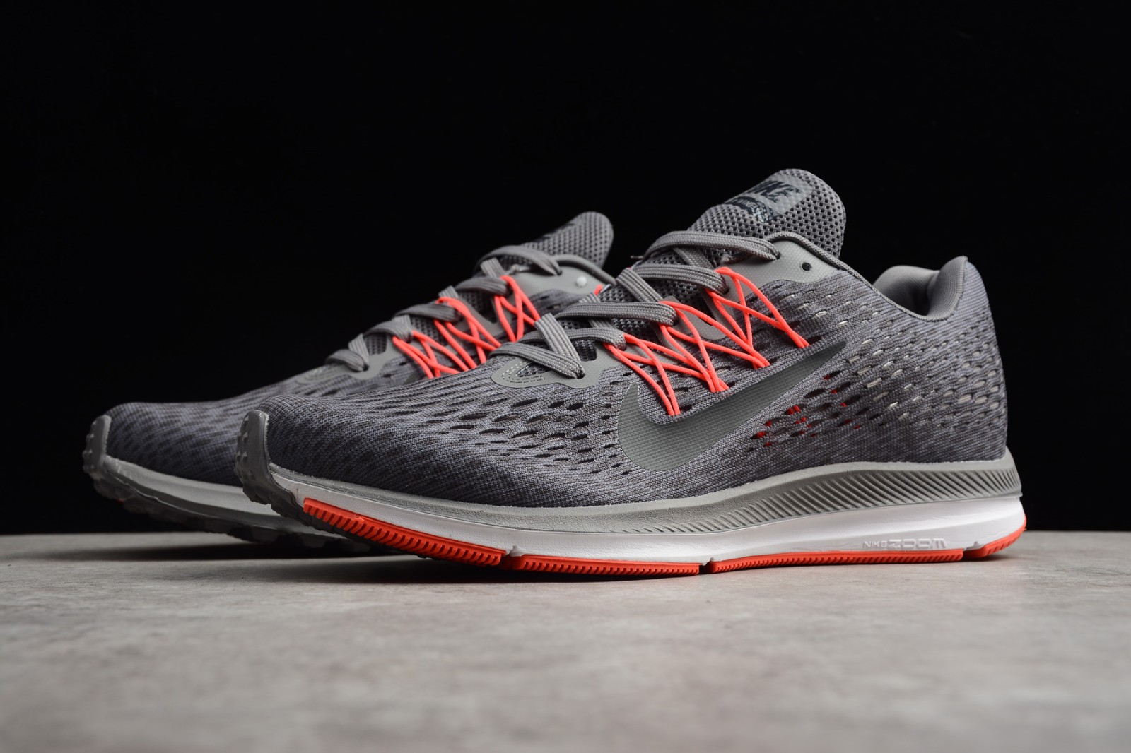 Nike Zoom 5 Dark Grey Black Red Mens Running Shoes AA7406 006 - MultiscaleconsultingShops - new balance 3000v5 turf mens turf grey white
