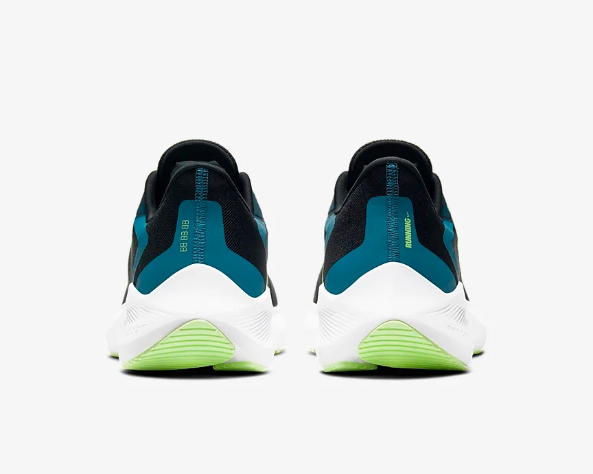 StclaircomoShops - Nike Air Zoom 7 Black Valerian Blue Vapour Green CJ0291 - Sudadera extragrande negra con cremallera de 1 4 y logo pequeño de - 004