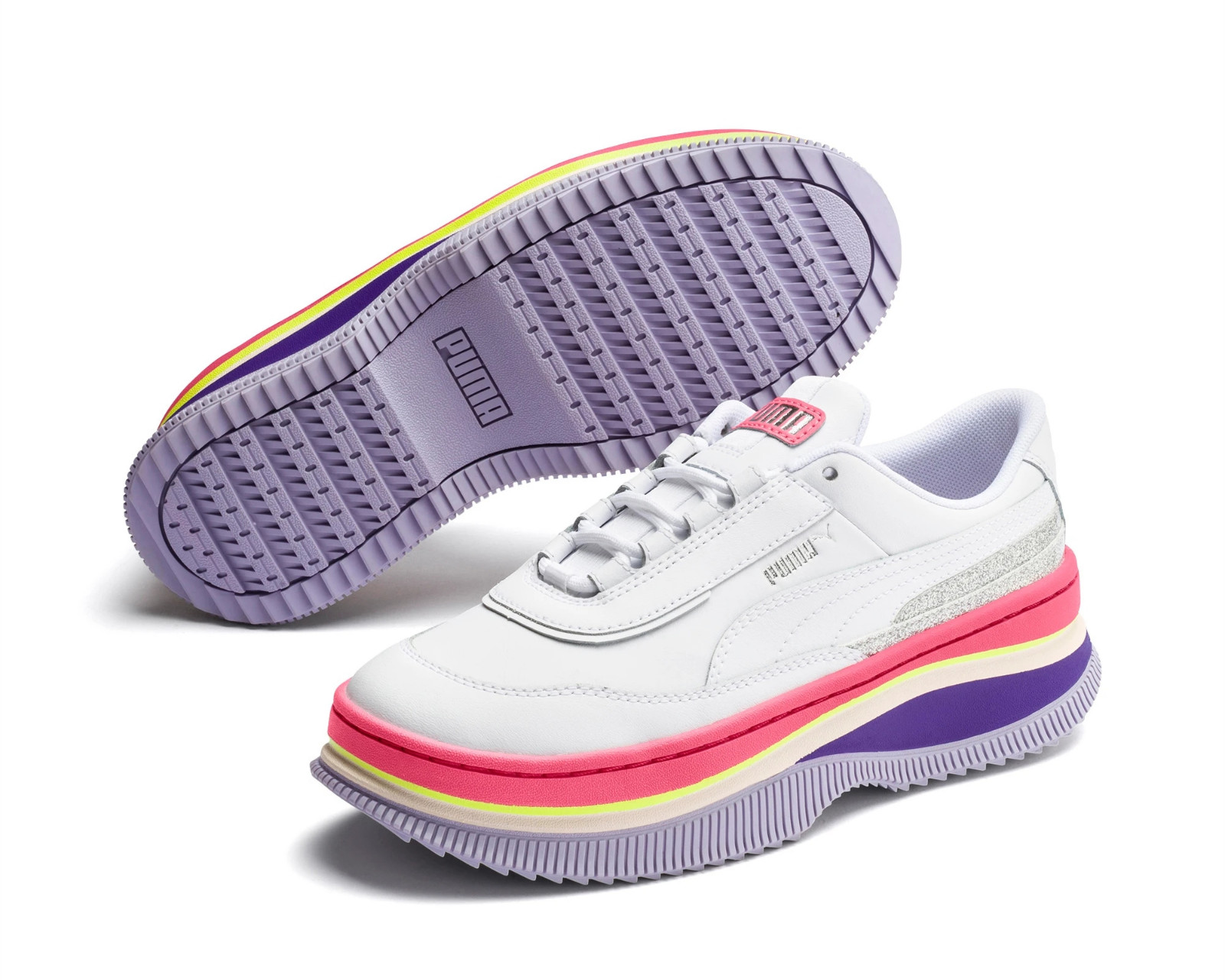 Puma shoes Deva 90s Pop Womens Puma shoes White Red Yellow Purple Shoes 371201 Puma shoes ESS LOGO PANTS TR CL Puma shoes Shoes GmarShops 01