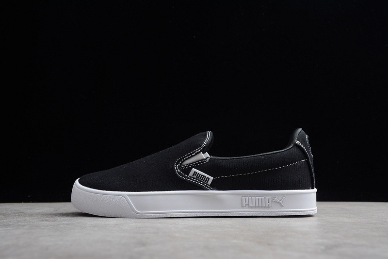 01 GaleriahitShops Puma Shoes Puma Smash Vulc Slip On K Puma Black Casual Unisex Shoes 367617 Puma Plus Waist II