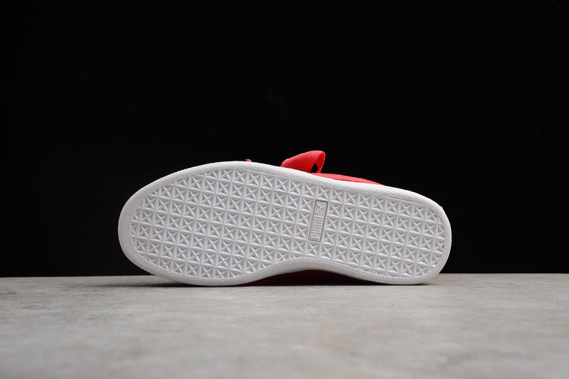 01 Puma Shoes zapatillas de running New Balance mujer talla 35.5 Puma Suede Heart Jr White Red Sneakers Kids Casual Shoes 365135 GmarShops