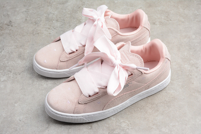 Puma heart suede cobblestoned rose