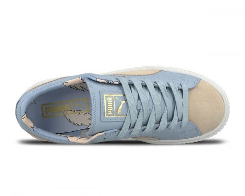 GmarShops 01 Puma Womens Basket Platform Coach NFL FM Womens Sneakers Silver 366364 Puma Shoes Coach NFL monogram print lace up trainers Blu