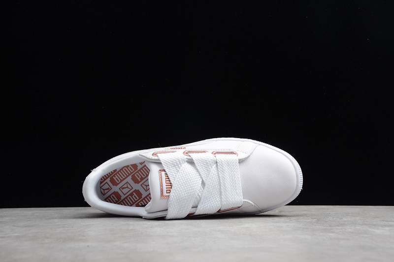 puma basket heart white rose gold